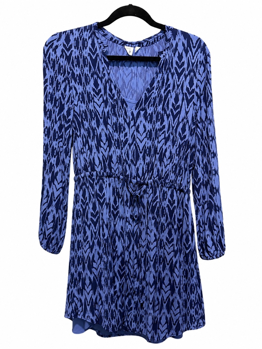 GAP Blue Ikat long sleeve dress